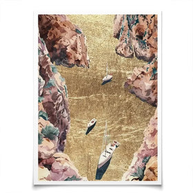 Mountain River Of Gold Art Print Mountain River Of Gold Art Print wall art product Svetlana Aleynikova