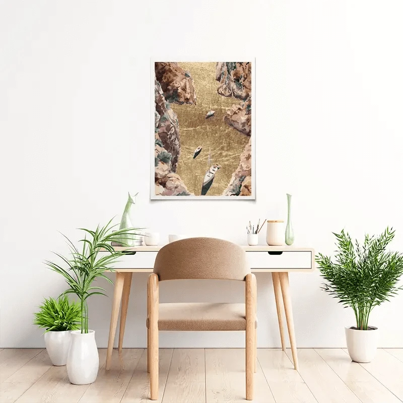 Mountain River Of Gold Art Print Mountain River Of Gold Art Print wall art product Svetlana Aleynikova