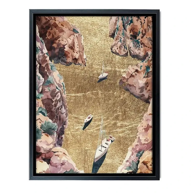 Mountain River Of Gold Canvas Print Mountain River Of Gold Canvas Print wall art product Svetlana Aleynikova