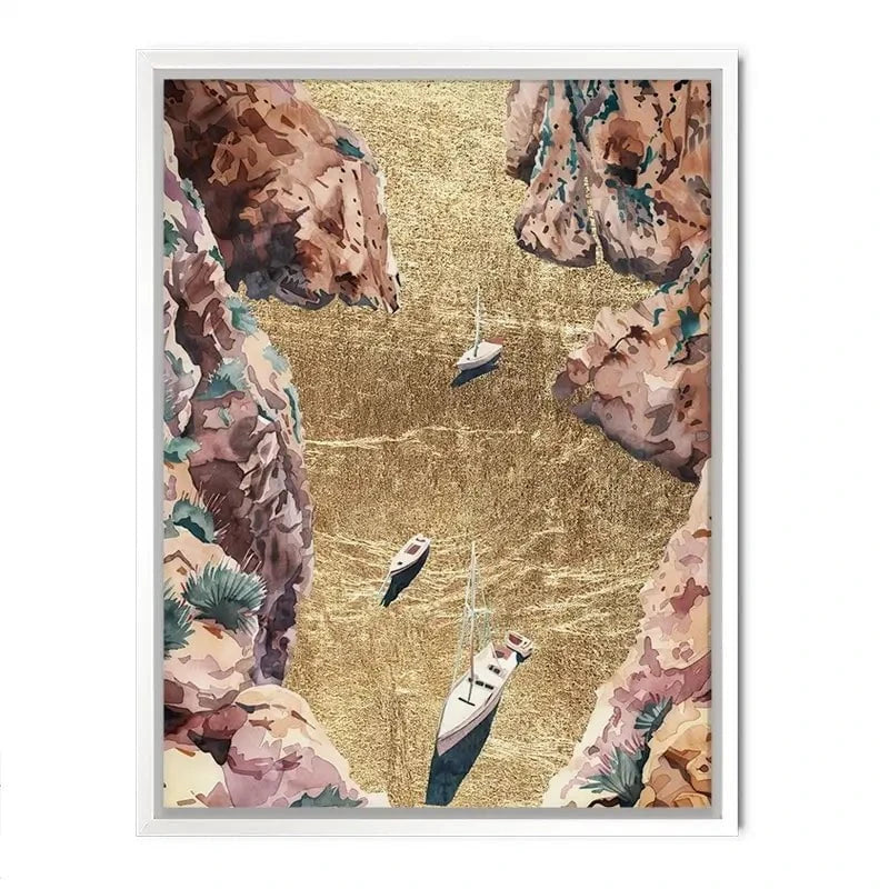 Mountain River Of Gold Canvas Print Mountain River Of Gold Canvas Print wall art product Svetlana Aleynikova