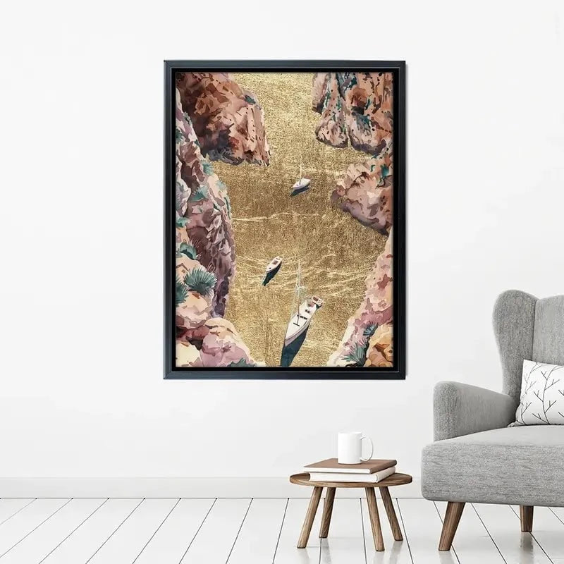 Mountain River Of Gold Canvas Print Mountain River Of Gold Canvas Print wall art product Svetlana Aleynikova
