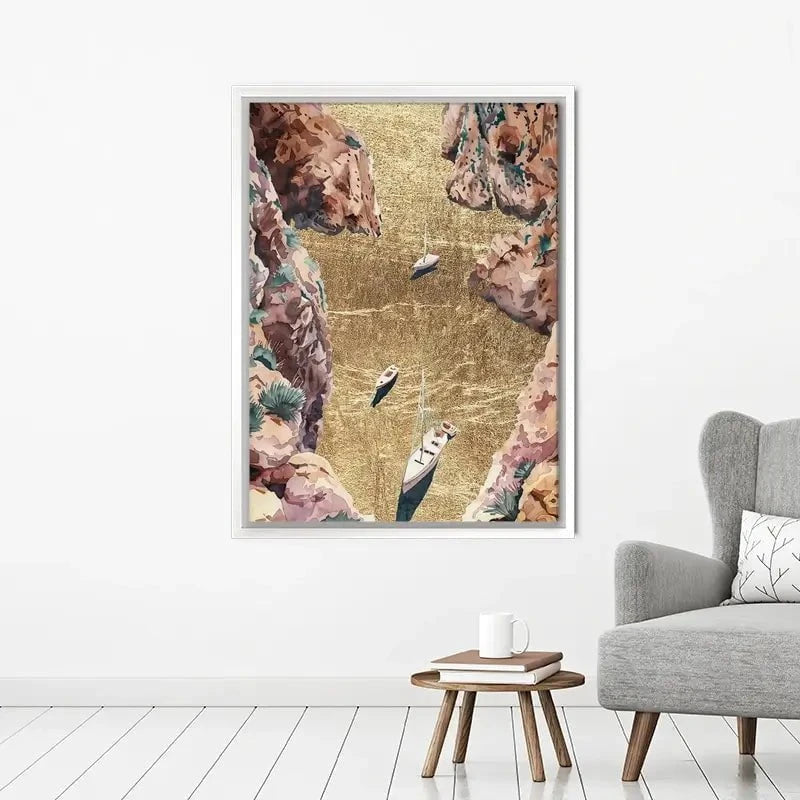 Mountain River Of Gold Canvas Print Mountain River Of Gold Canvas Print wall art product Svetlana Aleynikova