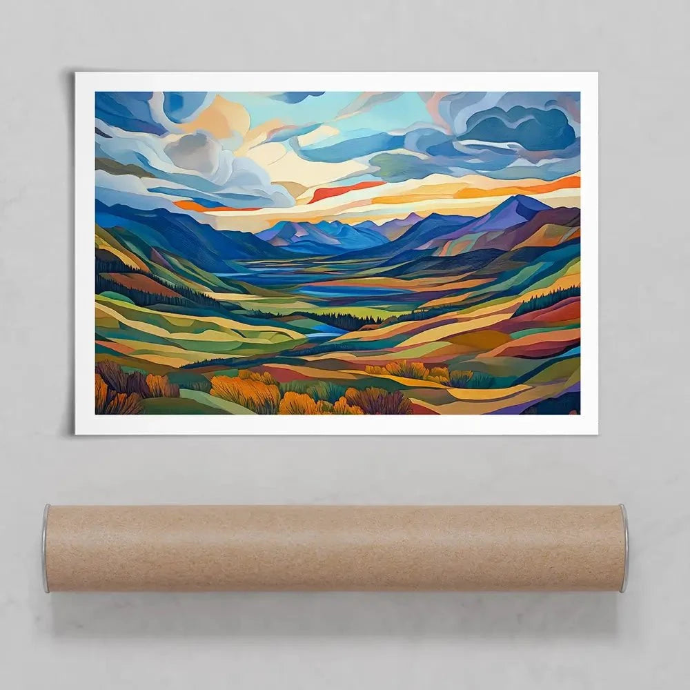 Mountain Valley Art Print Mountain Valley Art Print wall art product David Alexander Elder