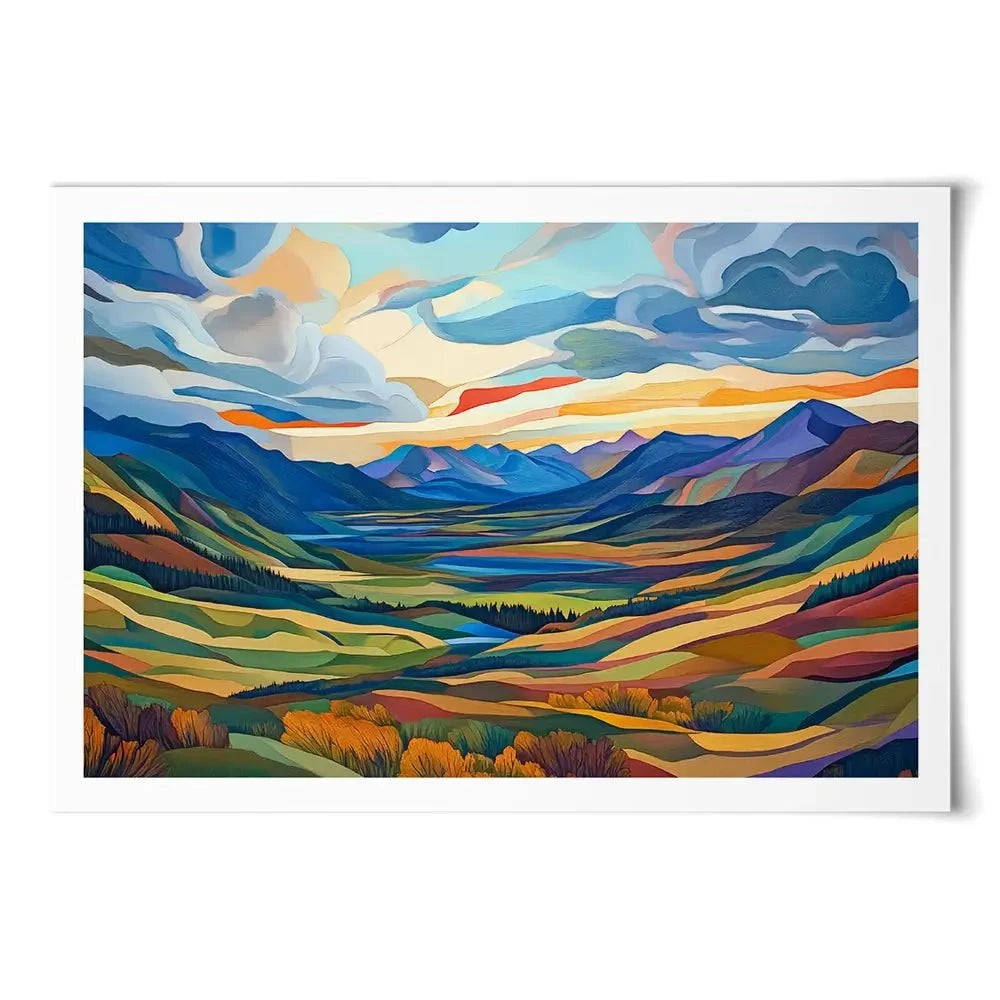 Mountain Valley Art Print Mountain Valley Art Print wall art product David Alexander Elder