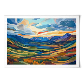 Mountain Valley Art Print Mountain Valley Art Print wall art product David Alexander Elder