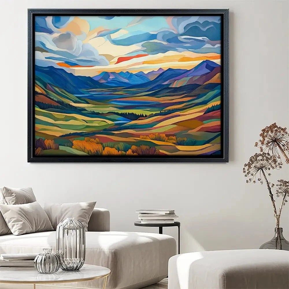 Mountain Valley Canvas Print Mountain Valley Canvas Print wall art product David Alexander Elder