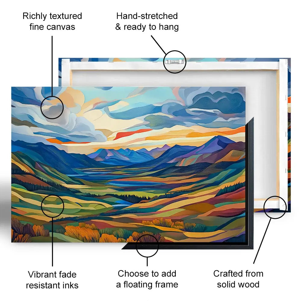 Mountain Valley Oversized Canvas Print Mountain Valley Oversized Canvas Print wall art product David Alexander Elder