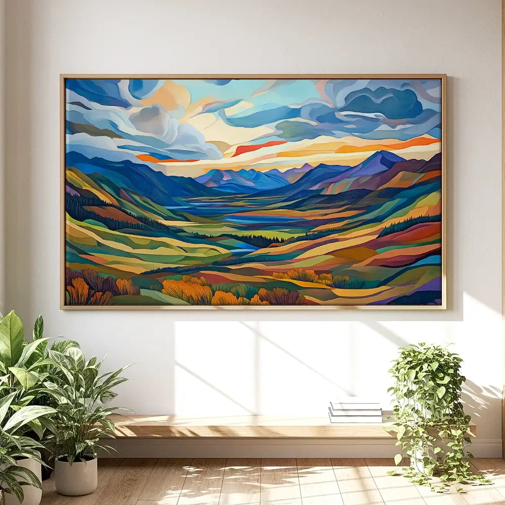 Mountain Valley Oversized Canvas Print Mountain Valley Oversized Canvas Print wall art product David Alexander Elder
