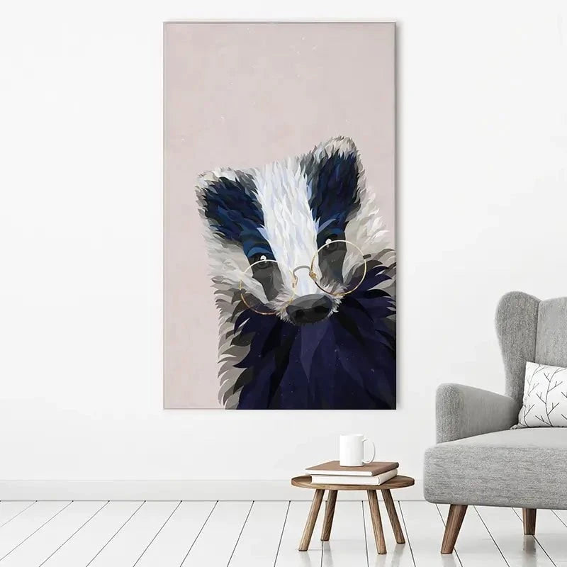 Mr Badger Canvas Print Mr Badger Canvas Print wall art product Sarah Manovski