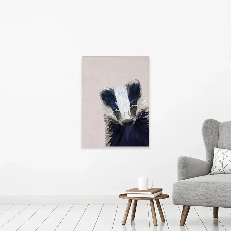 Mr Badger Canvas Print Mr Badger Canvas Print wall art product Sarah Manovski