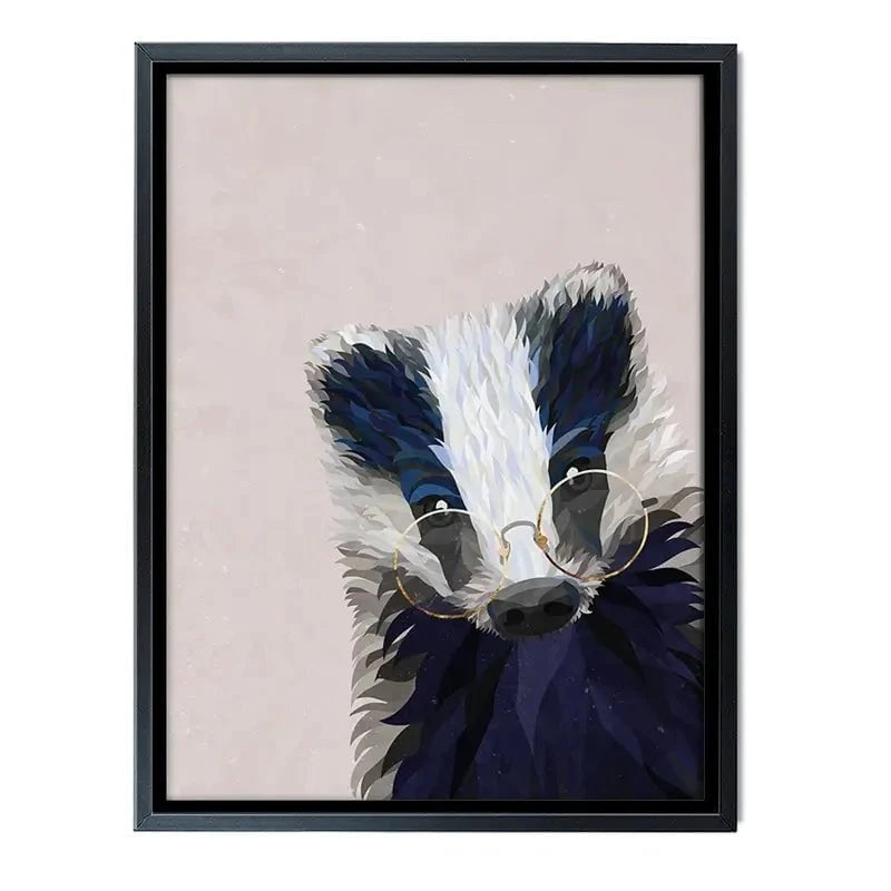 Mr Badger Canvas Print Mr Badger Canvas Print wall art product Sarah Manovski
