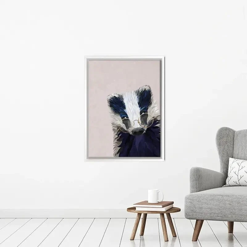 Mr Badger Canvas Print Mr Badger Canvas Print wall art product Sarah Manovski