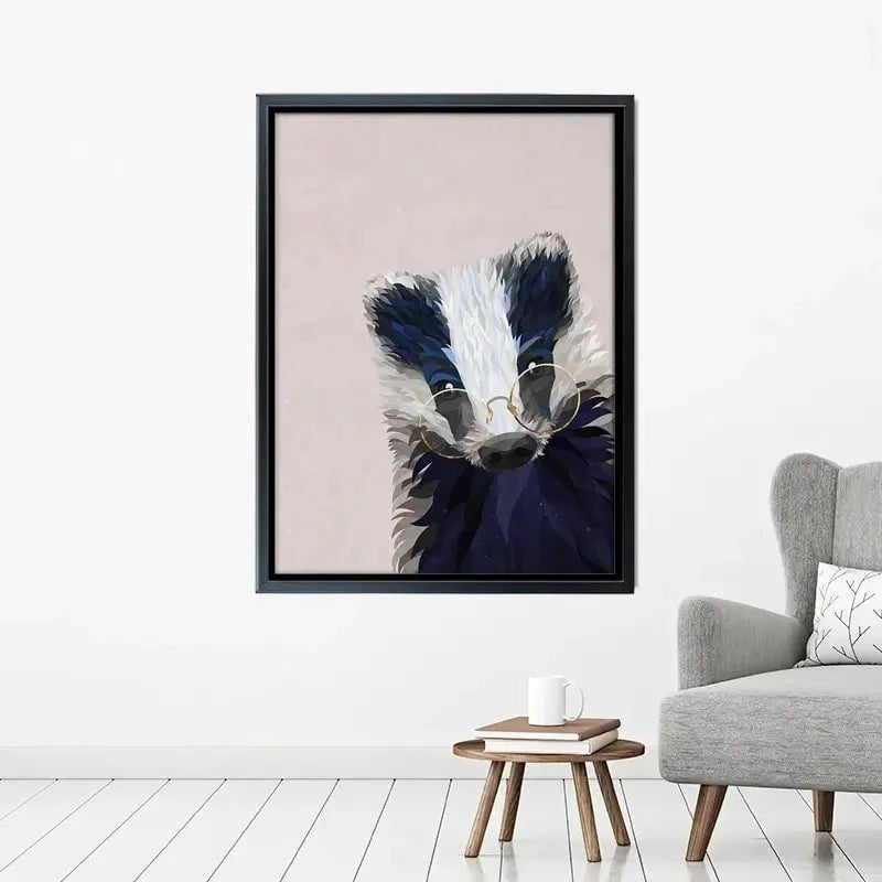 Mr Badger Canvas Print Mr Badger Canvas Print wall art product Sarah Manovski