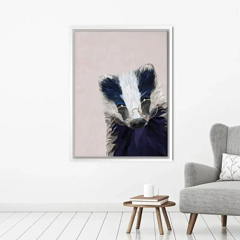 Mr Badger Canvas Print Mr Badger Canvas Print wall art product Sarah Manovski