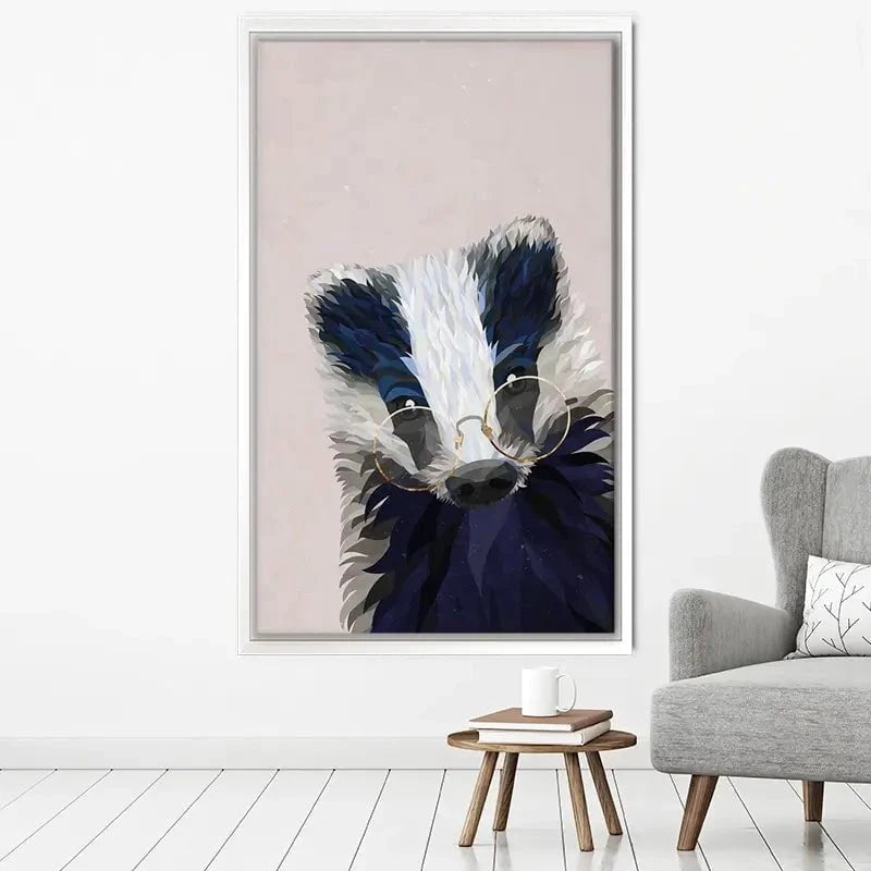 Mr Badger Canvas Print Mr Badger Canvas Print wall art product Sarah Manovski