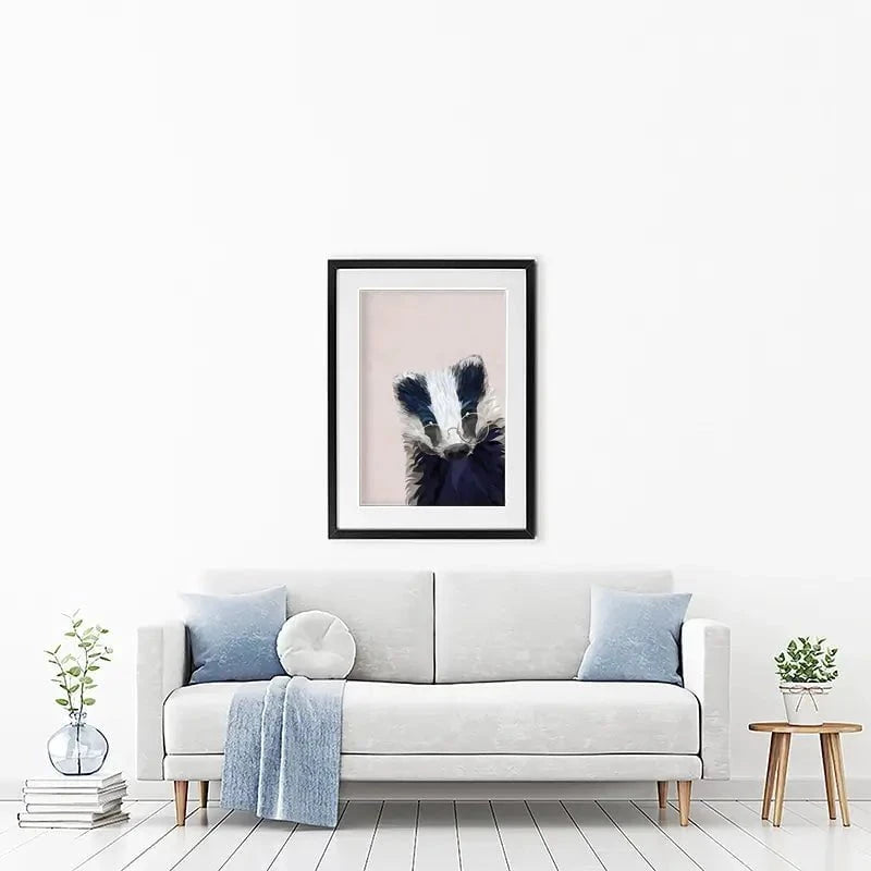 Mr Badger Framed Art Print Mr Badger Framed Art Print wall art product Sarah Manovski