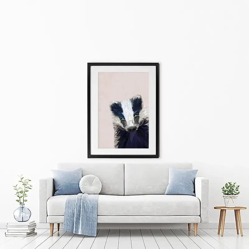 Mr Badger Framed Art Print Mr Badger Framed Art Print wall art product Sarah Manovski