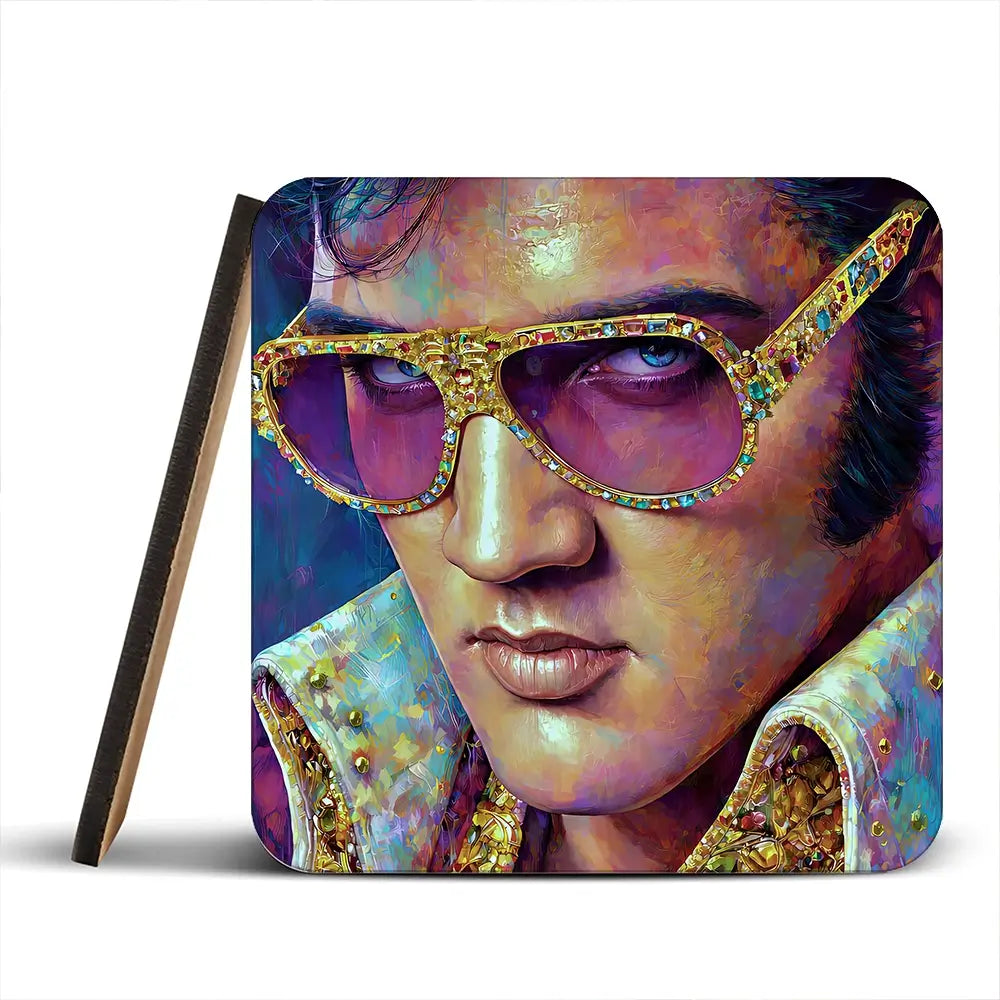 Mr Elvis Coaster Set Mr Elvis Coaster Set wall art product David Alexander Elder