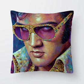 Mr Elvis Cushion Mr Elvis Cushion wall art product David Alexander Elder