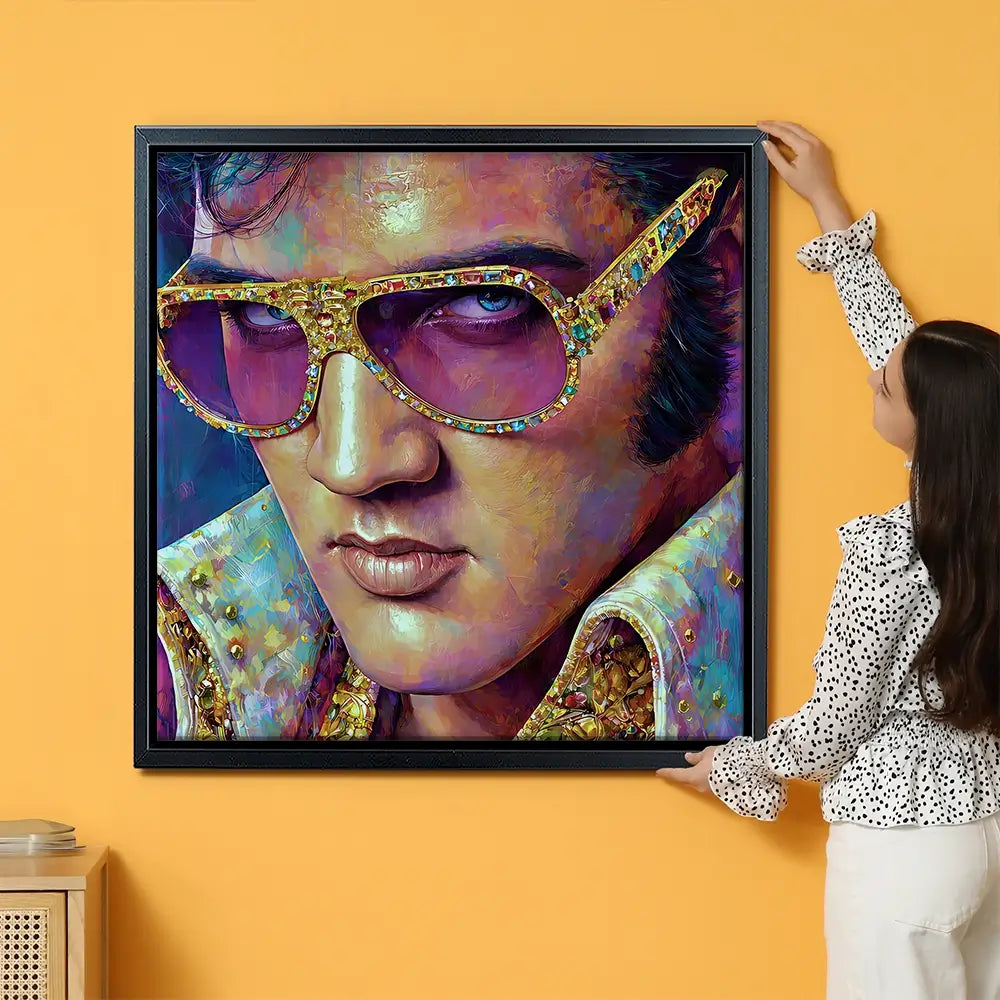 Mr Elvis Oversized Canvas Print Mr Elvis Oversized Canvas Print wall art product Art Print Shop