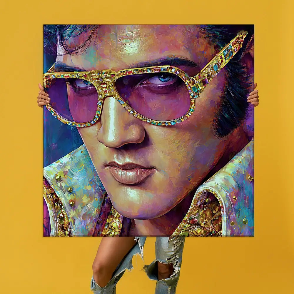 Mr Elvis Oversized Canvas Print Mr Elvis Oversized Canvas Print wall art product Art Print Shop