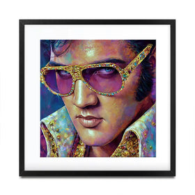Mr Elvis Square Framed Art Print Mr Elvis Square Framed Art Print wall art product David Alexander Elder