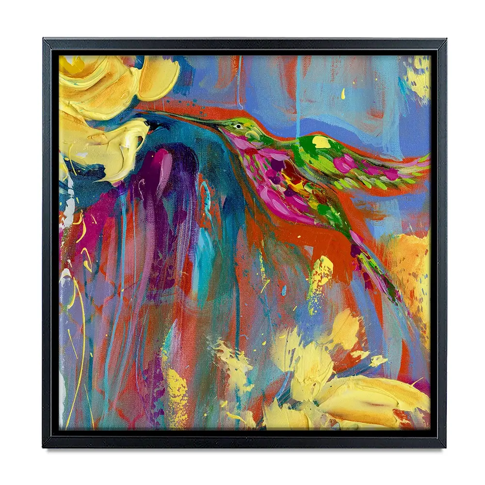 Mr Hummer Square Canvas Print Mr Hummer Square Canvas Print wall art product Estelle Grengs - Independent