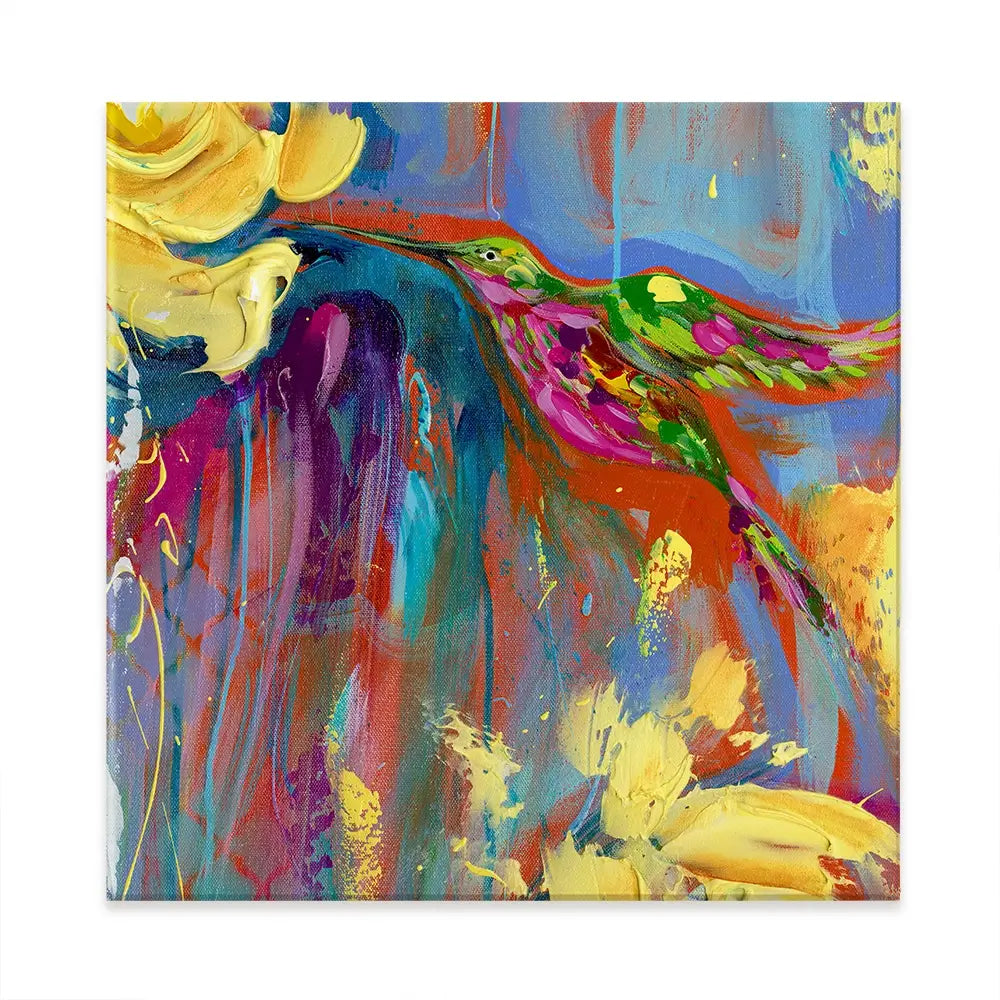 Mr Hummer Square Canvas Print Mr Hummer Square Canvas Print wall art product Estelle Grengs - Independent