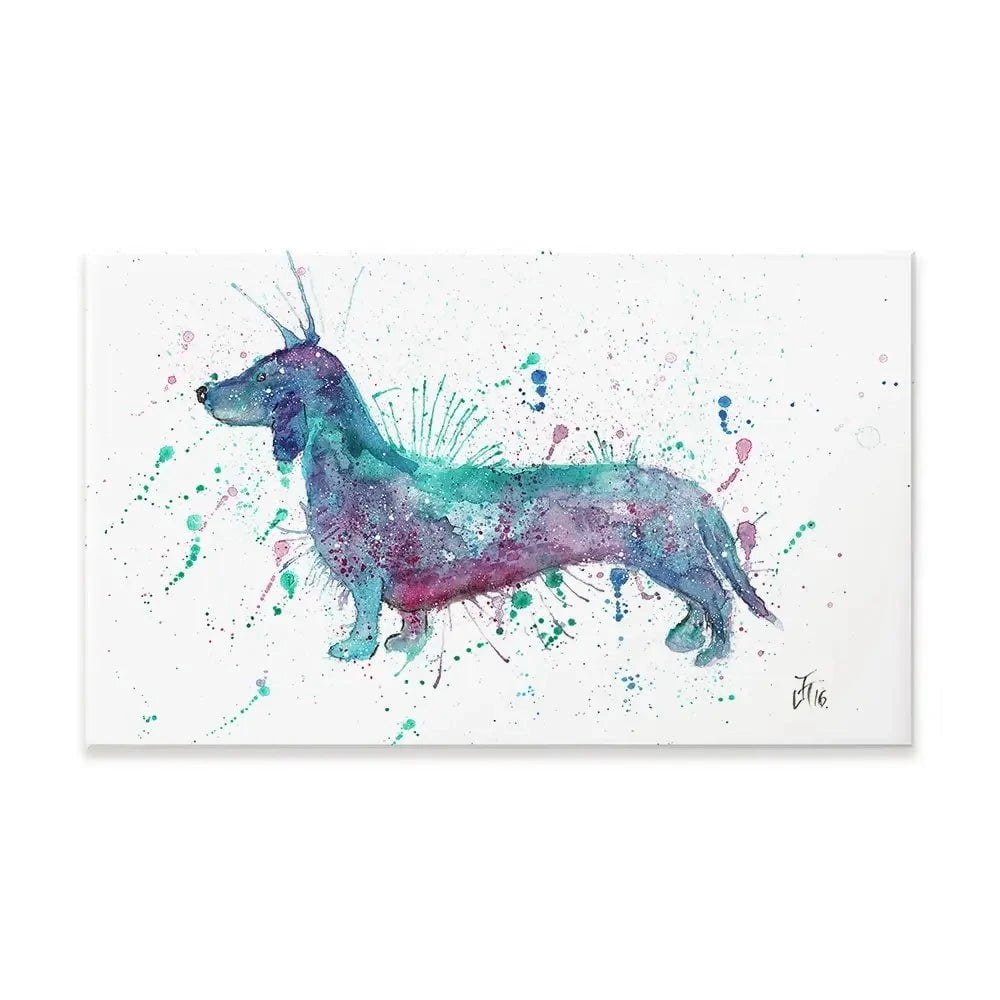 Mr Sausage Dog Canvas Print Mr Sausage Dog Canvas Print wall art product Jamie Taylor