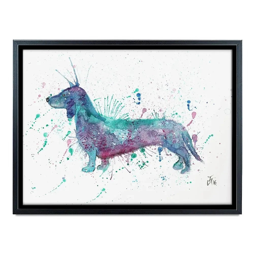 Mr Sausage Dog Canvas Print Mr Sausage Dog Canvas Print wall art product Jamie Taylor