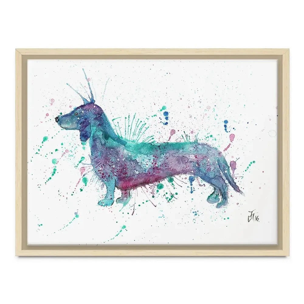 Mr Sausage Dog Canvas Print Mr Sausage Dog Canvas Print wall art product Jamie Taylor