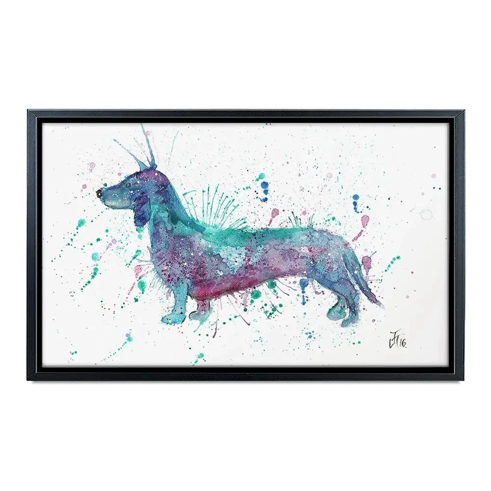 Mr Sausage Dog Canvas Print Mr Sausage Dog Canvas Print wall art product Jamie Taylor