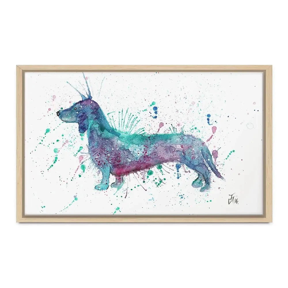 Mr Sausage Dog Canvas Print Mr Sausage Dog Canvas Print wall art product Jamie Taylor