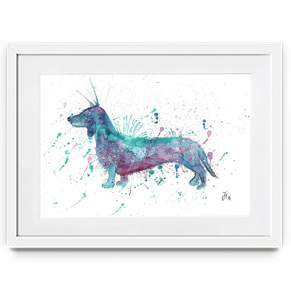 Mr Sausage Dog Framed Art Print Mr Sausage Dog Framed Art Print wall art product Jamie Taylor