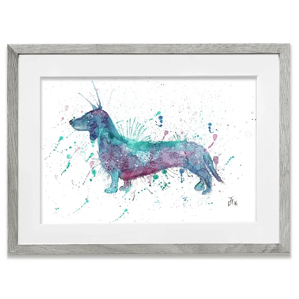 Mr Sausage Dog Framed Art Print Mr Sausage Dog Framed Art Print wall art product Jamie Taylor