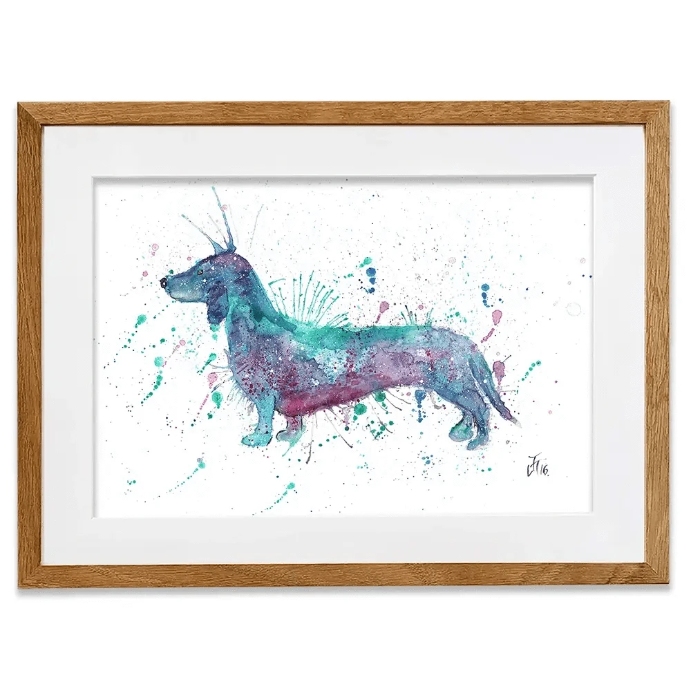 Mr Sausage Dog Framed Art Print Mr Sausage Dog Framed Art Print wall art product Jamie Taylor