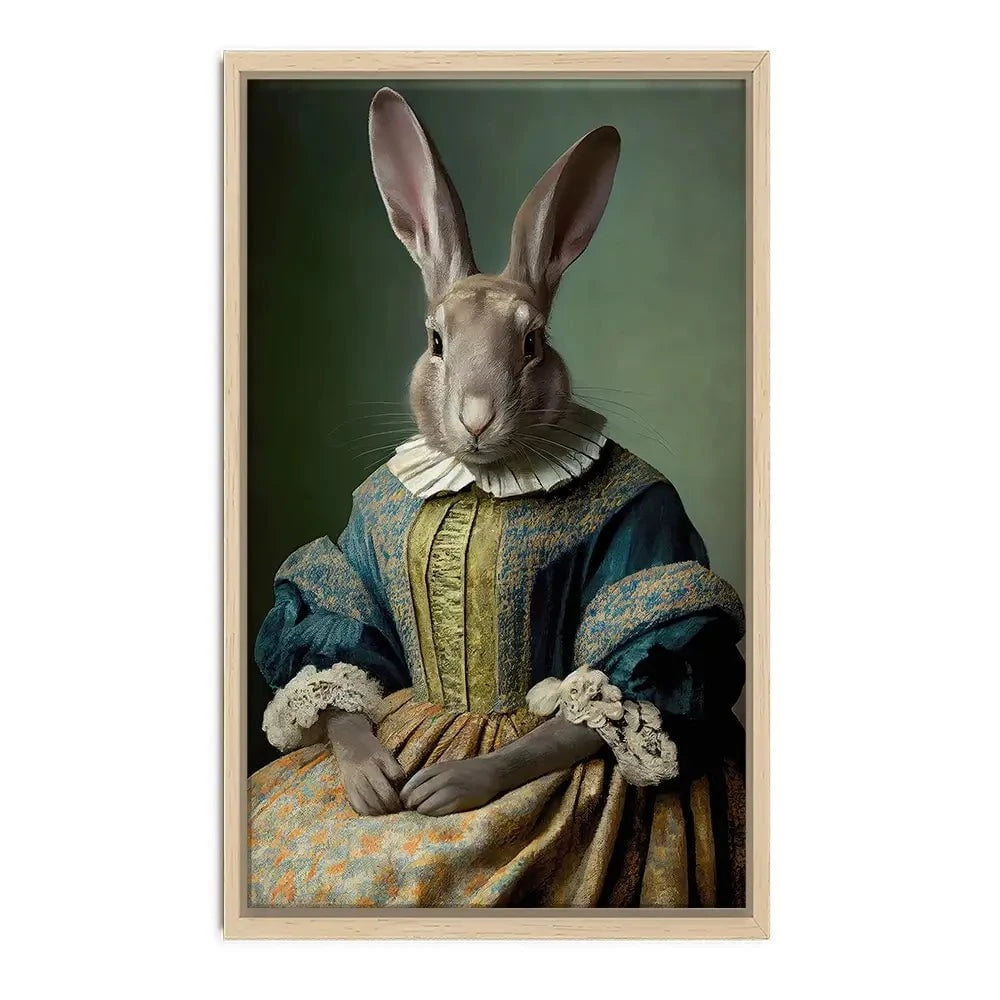 Mrs Bunny Canvas Print Mrs Bunny Canvas Print wall art product Treechild