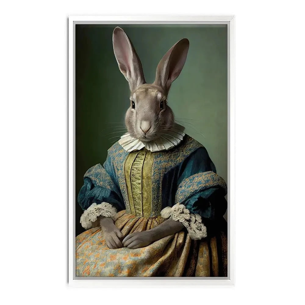 Mrs Bunny Canvas Print Mrs Bunny Canvas Print wall art product Treechild
