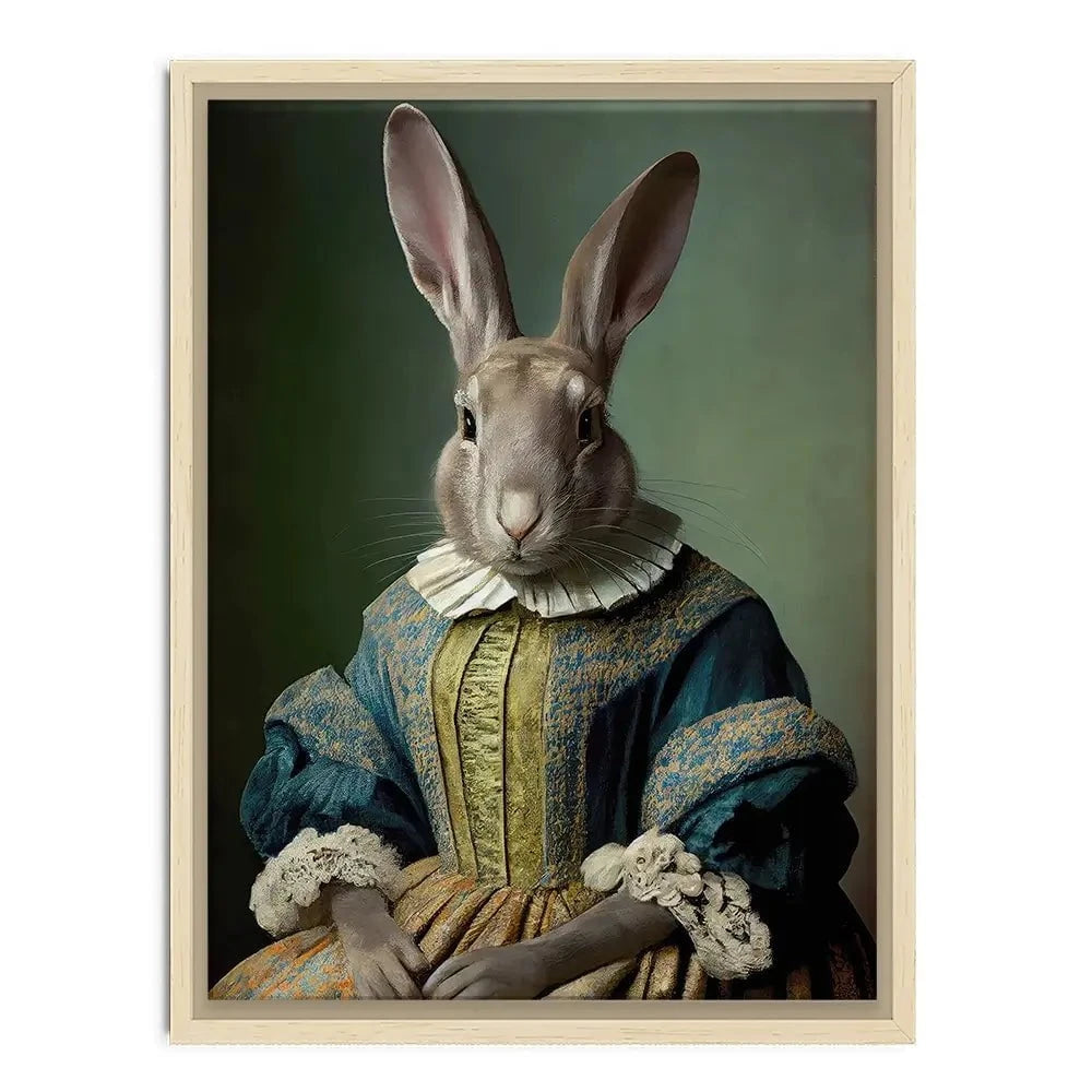 Mrs Bunny Canvas Print Mrs Bunny Canvas Print wall art product Treechild
