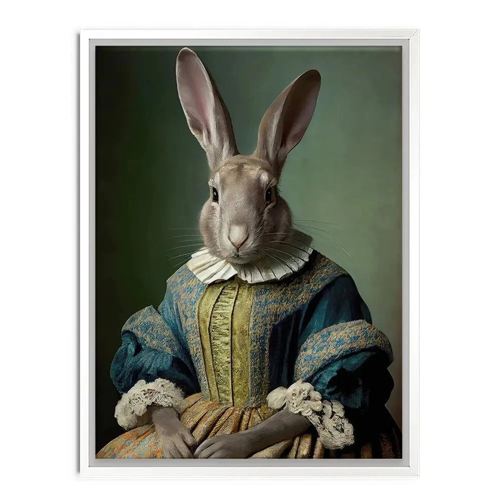 Mrs Bunny Canvas Print Mrs Bunny Canvas Print wall art product Treechild