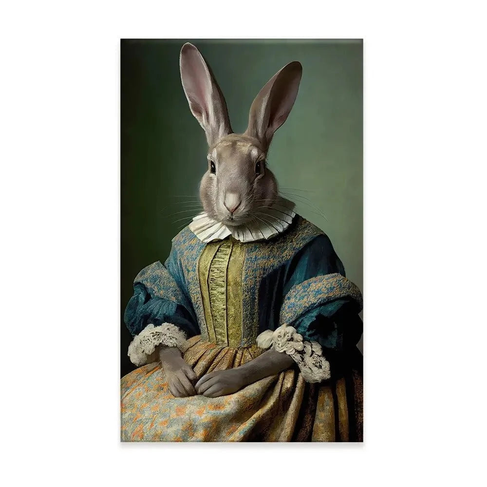 Mrs Bunny Canvas Print Mrs Bunny Canvas Print wall art product Treechild