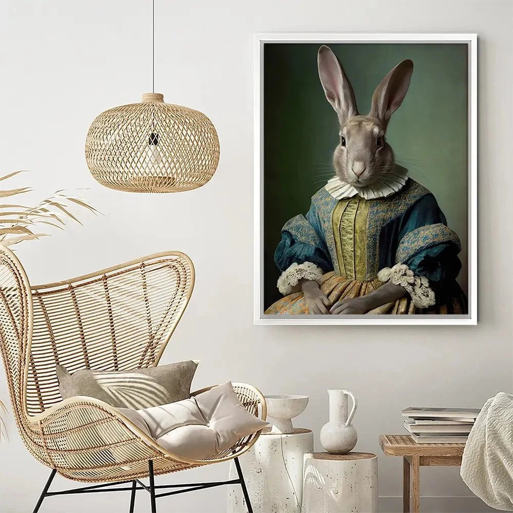 Mrs Bunny Canvas Print Mrs Bunny Canvas Print wall art product Treechild