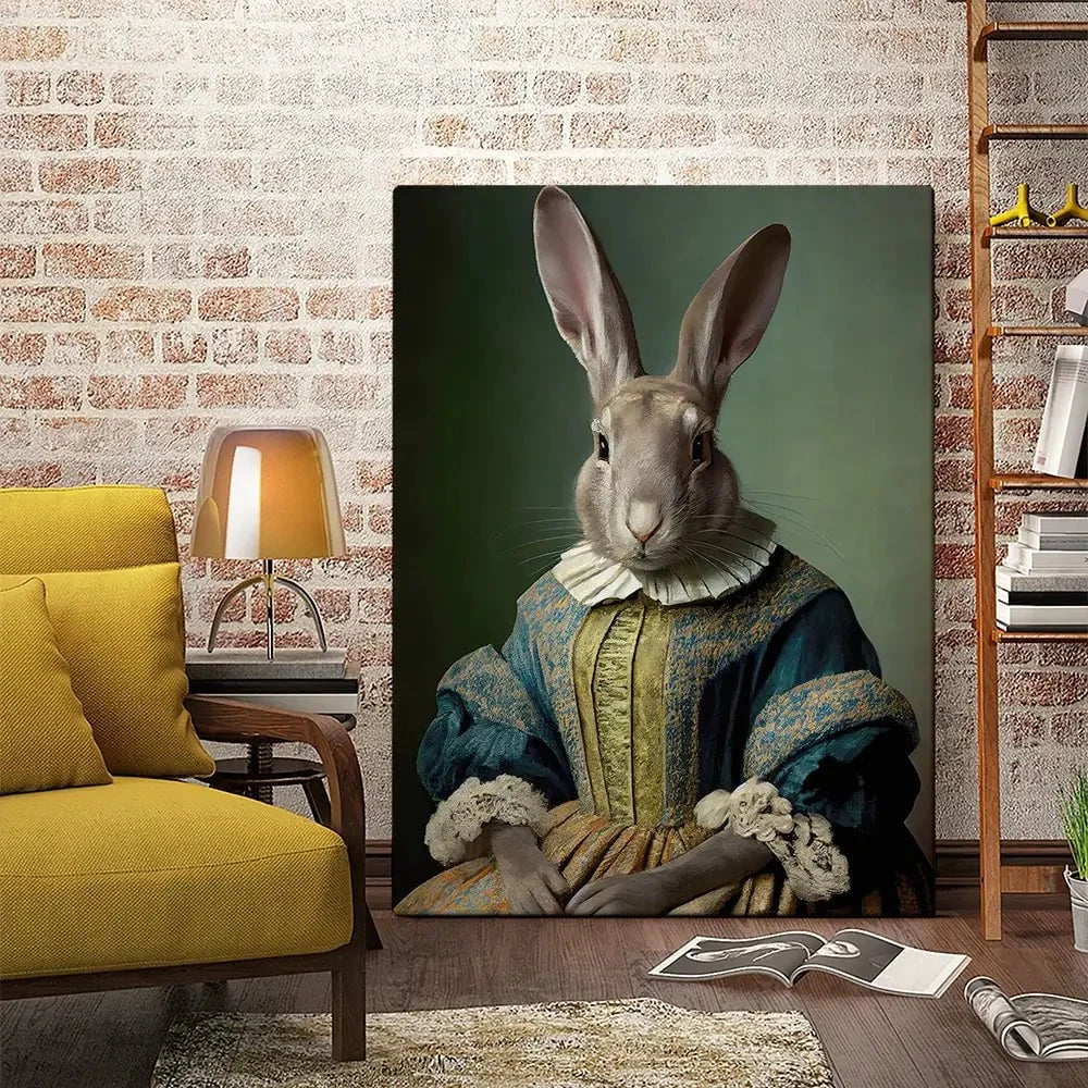 Mrs Bunny Canvas Print Mrs Bunny Canvas Print wall art product Treechild