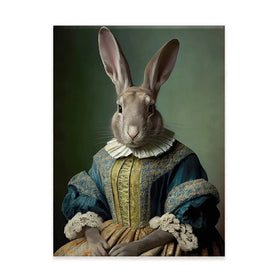 Mrs Bunny Canvas Print Mrs Bunny Canvas Print wall art product Treechild