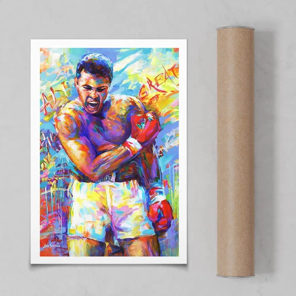 Muhammad Ali Art Print Muhammad Ali Art Print wall art product Leon Devenice