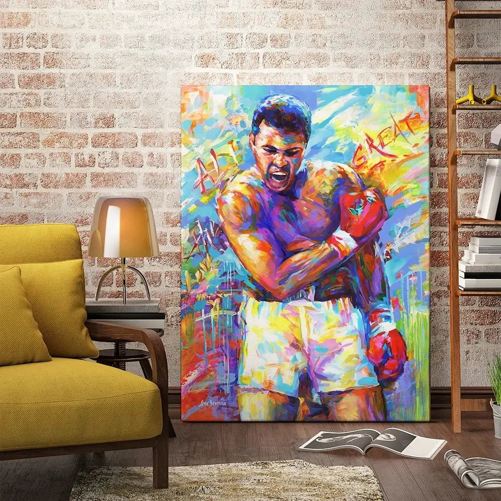 Muhammad Ali Canvas Print Muhammad Ali Canvas Print wall art product Leon Devenice