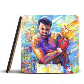 Muhammad Ali Coaster Set Muhammad Ali Coaster Set wall art product Leon Devenice