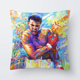 Muhammad Ali Cushion Muhammad Ali Cushion wall art product Leon Devenice