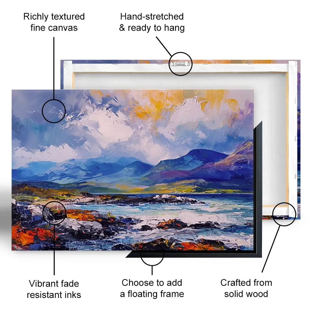 Mull Mountains Canvas Print Mull Mountains Canvas Print wall art product David Alexander Elder