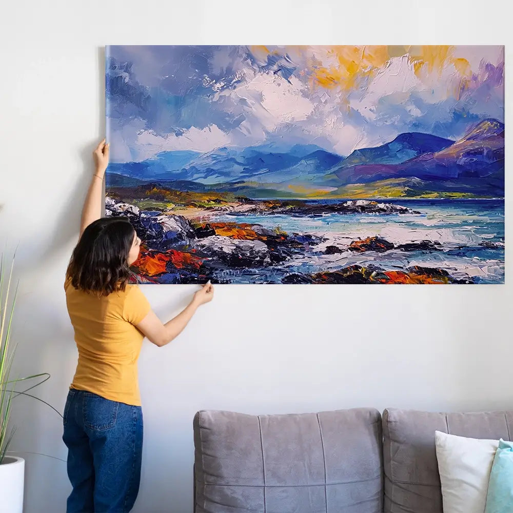 Mull Mountains Oversized Canvas Print Mull Mountains Oversized Canvas Print wall art product Art Print Shop